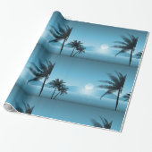 夜熱帯風光明媚 ラッピングペーパー (アンロールド)