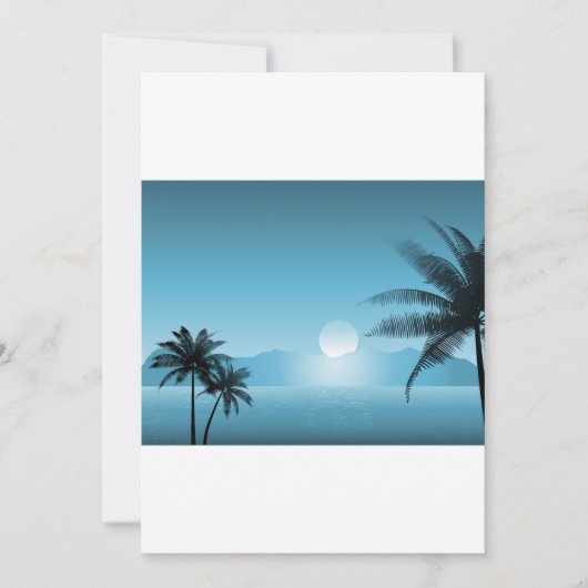 夜熱帯風光明媚 招待状 (正面)