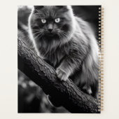 夜猫の絶え間ない視線 プランナー手帳 (裏面)