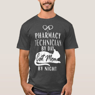 夜猫ママによる女性薬局技師 Tシャツ