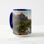 夜番の上の日の出 マグカップ (正面左)