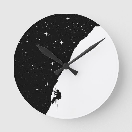 夜登山 ラウンド壁時計 (正面)