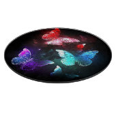 夜白熱［赤熱］光を放つの蝶3匹 カッティングボード (角)