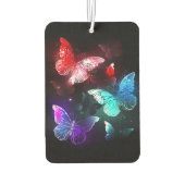 夜白熱［赤熱］光を放つの蝶3匹 カーエアーフレッシュナー (裏面)