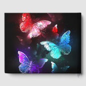 夜白熱［赤熱］光を放つの蝶3匹 ゲストブック (裏面)