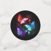 夜白熱［赤熱］光を放つの蝶3匹 コンフェッティ (スモール正面)