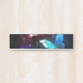 夜白熱［赤熱］光を放つの蝶3匹 サインプレート (正面)