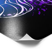 夜白熱［赤熱］光を放つの蝶3匹 フォトプリント            (角)