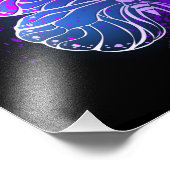 夜白熱［赤熱］光を放つの蝶3匹 フォトプリント            (角)