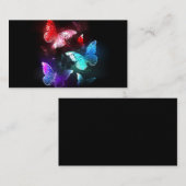 夜白熱［赤熱］光を放つの蝶3匹 プレイスカード (正面/裏面)