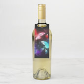 夜白熱［赤熱］光を放つの蝶3匹 ボトルネックタグ (ボトル)