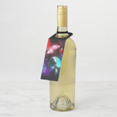 夜白熱［赤熱］光を放つの蝶3匹 ボトルネックタグ (アングル)