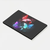 夜白熱［赤熱］光を放つの蝶3匹 ポストイット (アングル)