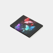 夜白熱［赤熱］光を放つの蝶3匹 ポストイット (アングル)