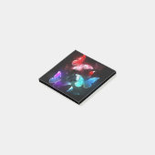 夜白熱［赤熱］光を放つの蝶3匹 ポストイット (アングル)