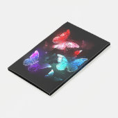 夜白熱［赤熱］光を放つの蝶3匹 ポストイット (アングル)