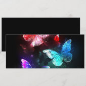 夜白熱［赤熱］光を放つの蝶3匹 メニュー (正面/裏面)