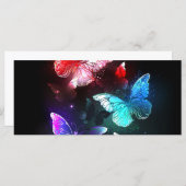 夜白熱［赤熱］光を放つの蝶3匹 メニュー (正面/裏面)