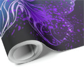 夜白熱［赤熱］光を放つの蝶3匹 ラッピングペーパー (ロールコーナー)