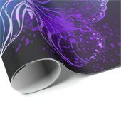 夜白熱［赤熱］光を放つの蝶3匹 ラッピングペーパー (ロールコーナー)