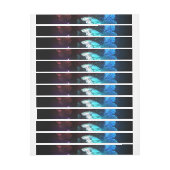 夜白熱［赤熱］光を放つの蝶3匹 ラップアラウンドラベル (シート)