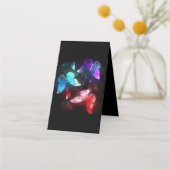 夜白熱［赤熱］光を放つの蝶3匹 予約カード (正面)