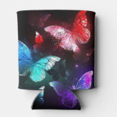 夜白熱［赤熱］光を放つの蝶3匹 缶クーラー (裏面)