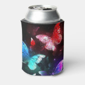 夜白熱［赤熱］光を放つの蝶3匹 缶クーラー (缶裏面)