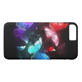夜白熱［赤熱］光を放つの蝶3匹 Case-Mate iPhoneケース (裏面(横))