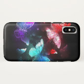 夜白熱［赤熱］光を放つの蝶3匹 Case-Mate iPhoneケース (裏面(横))