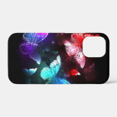 夜白熱［赤熱］光を放つの蝶3匹 Case-Mate iPhoneケース (裏面 (横))