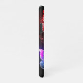 夜白熱［赤熱］光を放つの蝶3匹 iPhoneケース (右側)