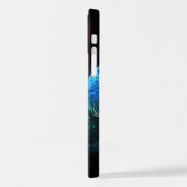 夜白熱［赤熱］光を放つの蝶3匹 iPhoneケース (左側面)