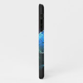 夜白熱［赤熱］光を放つの蝶3匹 iPhoneケース (左側)