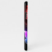 夜白熱［赤熱］光を放つの蝶3匹 iPhoneケース (右側)