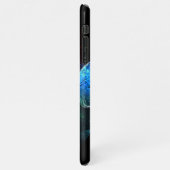 夜白熱［赤熱］光を放つの蝶3匹 iPhoneケース (左側)