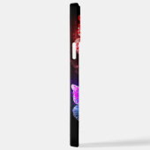 夜白熱［赤熱］光を放つの蝶3匹 iPhoneケース (右側面)