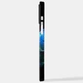 夜白熱［赤熱］光を放つの蝶3匹 iPhoneケース (左側面)