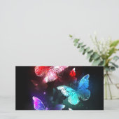 夜白熱［赤熱］光を放つ背三蝶 カード (スタンド正面)