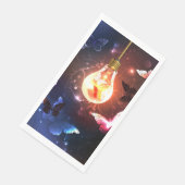夜白熱［赤熱］光を放つ蝶の電球 (コーナー)