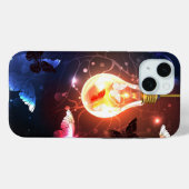 夜白熱［赤熱］光を放つ蝶の電球 Case-Mate iPhoneケース (裏面 (横))