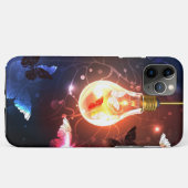夜白熱［赤熱］光を放つ蝶の電球 Case-Mate iPhoneケース (裏面(横))