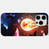 夜白熱［赤熱］光を放つ蝶の電球 Case-Mate iPhoneケース (裏面 (横))