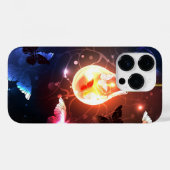 夜白熱［赤熱］光を放つ蝶の電球 Case-Mate iPhoneケース (裏面 (横))