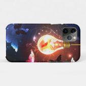 夜白熱［赤熱］光を放つ蝶の電球 Case-Mate iPhoneケース (裏面(横))