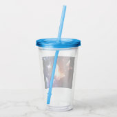 夜白熱［赤熱］光を放つ蝶 アクリルタンブラー (裏面)