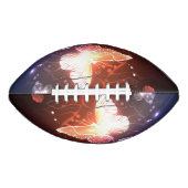 夜白熱［赤熱］光を放つ蝶 アメリカンフットボール (正面)