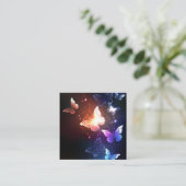 夜白熱［赤熱］光を放つ蝶 エンクロージャーカード (スタンド正面)