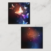 夜白熱［赤熱］光を放つ蝶 エンクロージャーカード (正面/裏面)