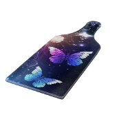 夜白熱［赤熱］光を放つ蝶 カッティングボード (角)
